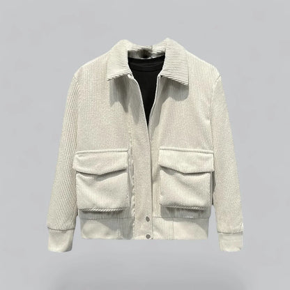 Men’s Corduroy Overshirt Jacket | Soft Texture | Utility Pockets | Fall Layer