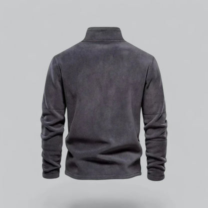 Men’s Quarter-Zip Fleece Pullover | Soft Midweight Layer | Fall-Winter Casual Sweater