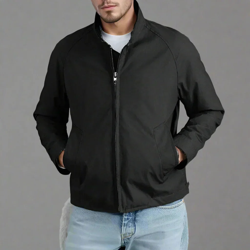 Men’s Lightweight Bomber Jacket | Minimalist Windbreaker | Casual Transitional Outerwear