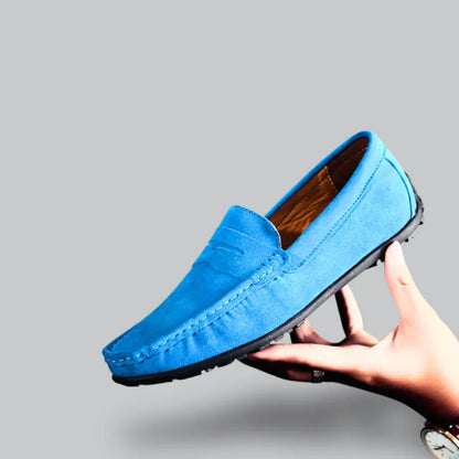 Men’s Classic Suede Loafers | Slip-On Driving Shoes | Lightweight Comfort Sole