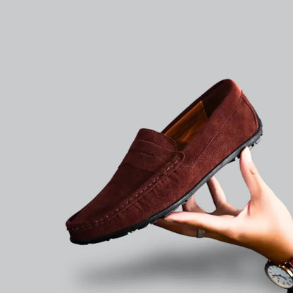 Men’s Classic Suede Loafers | Slip-On Driving Shoes | Lightweight Comfort Sole