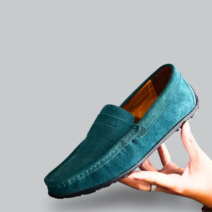 Men’s Classic Suede Loafers | Slip-On Driving Shoes | Lightweight Comfort Sole