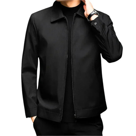 Men’s Minimalist Zip Jacket | Lightweight Outerwear | Casual Modern Fit