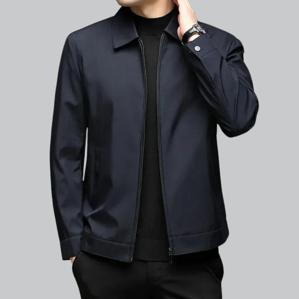 Men’s Minimalist Zip Jacket | Lightweight Outerwear | Casual Modern Fit