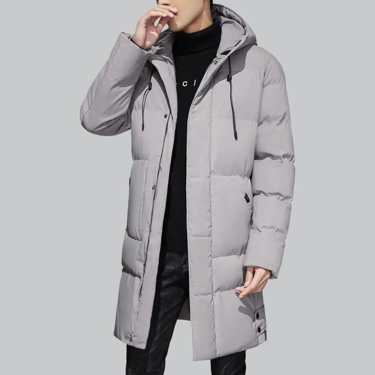 Men’s Long Hooded Puffer Parka | Insulated Winter Coat | Windproof Outerwear Canada