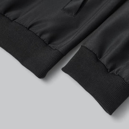 Men’s Faux Leather Bomber Jacket | Lightweight Streetwear Outer Layer