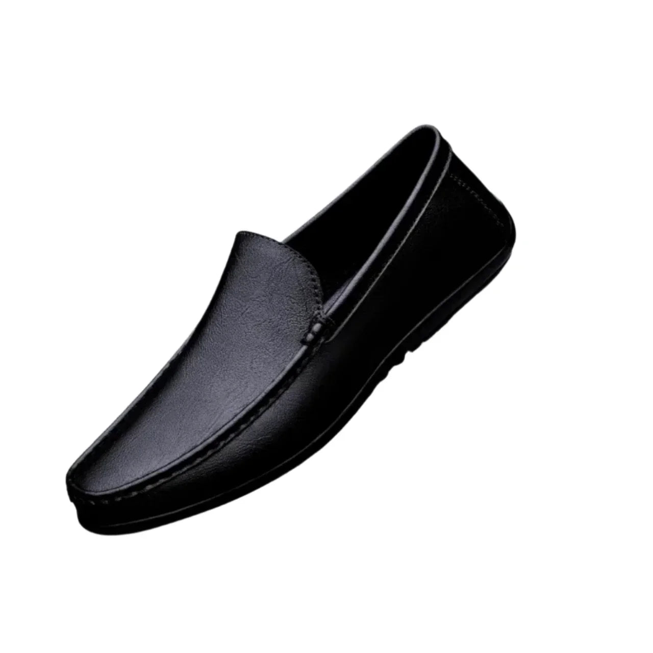 Men’s Classic Leather Loafers | Slip-On Dress Shoes | Cushioned Insole Comfort