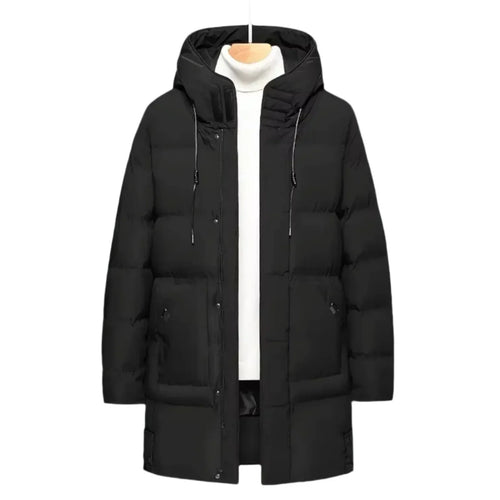 Men’s Long Puffer Parka | Insulated Hooded Winter Coat for Cold Weather