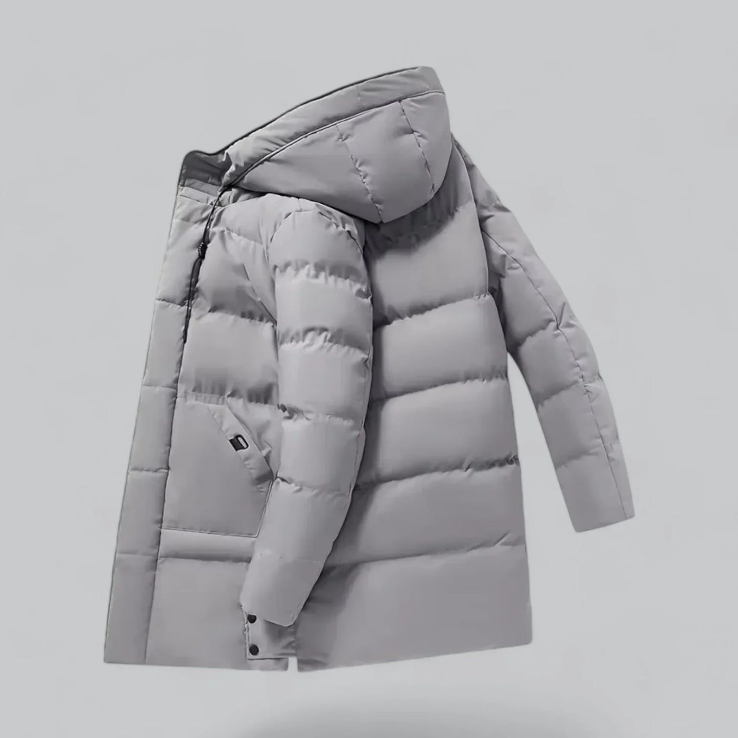 Men’s Long Puffer Parka | Insulated Hooded Winter Coat for Cold Weather