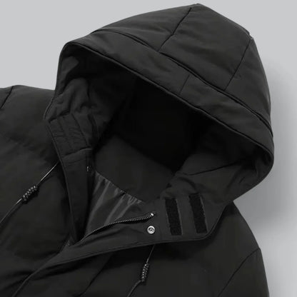 Men’s Long Puffer Parka | Insulated Hooded Winter Coat for Cold Weather