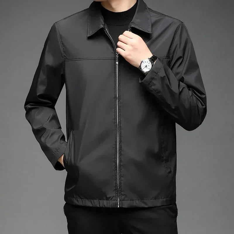 Men’s Softshell Jacket | Wind-Resistant Urban Layer | Clean Collared Design