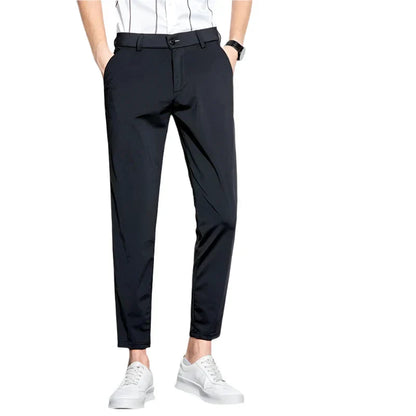 Men’s Slim Tapered Pants | Stretch Dress-Casual Trousers | Smart Fit for Work & Weekend