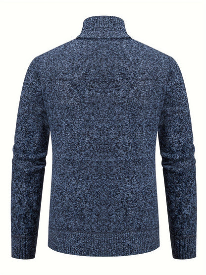 Men’s Knit Zip Jacket | Full-Zip Cardigan Style | Smart Casual Layer
