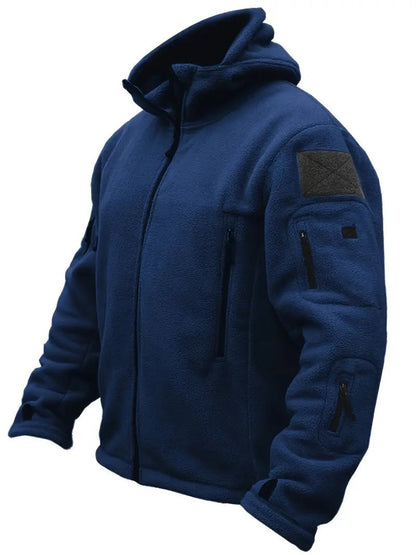 Men's Tactical Hoodie Jacket | Multi-Pocket Design | Fleece Lined | Outdoor Performance