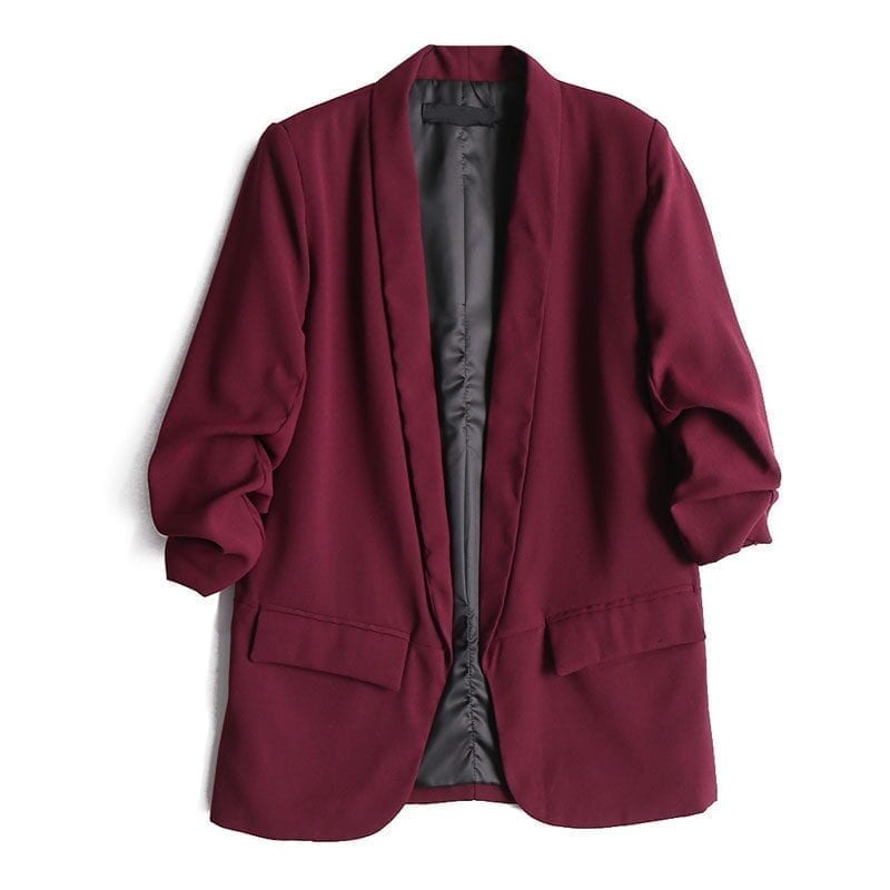 Oversized Blazer Coat | Open Front & Rolled Sleeves | Chic & Versatile | Fall & Winter Layering