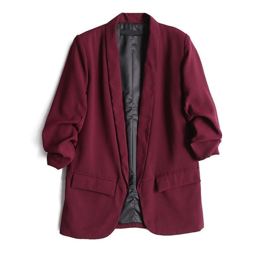 Oversized Blazer Coat | Open Front & Rolled Sleeves | Chic & Versatile | Fall & Winter Layering