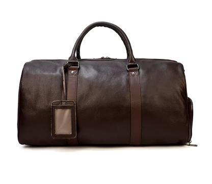 Men’s Faux Leather Duffle Bag | Travel Weekender | Large Capacity Carryall