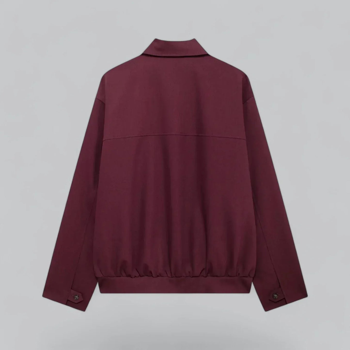 Zip-Front Harrington Jacket | Lightweight Cotton Blend | Smart Casual Layer