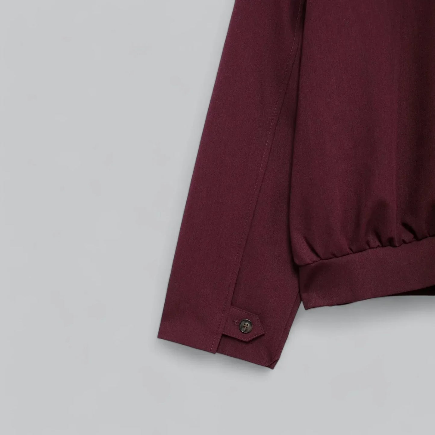 Zip-Front Harrington Jacket | Lightweight Cotton Blend | Smart Casual Layer