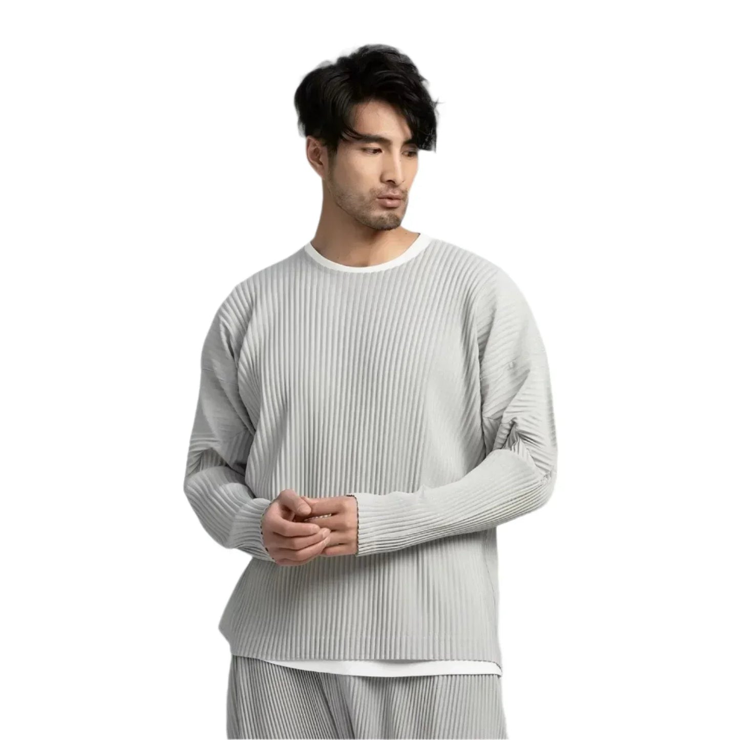 Aldamar - Moderne Herenpullover met Geribbeld Ontwerp