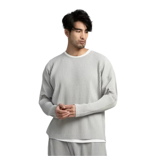 Aldamar - Moderne Herenpullover met Geribbeld Ontwerp