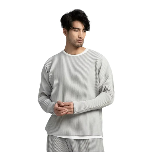 Aldamar - Moderne Herenpullover met Geribbeld Ontwerp