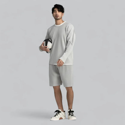 Aldamar - Moderne Herenpullover met Geribbeld Ontwerp