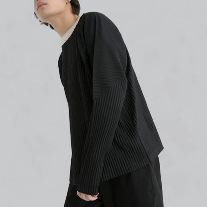 Aldamar - Moderne Herenpullover met Geribbeld Ontwerp