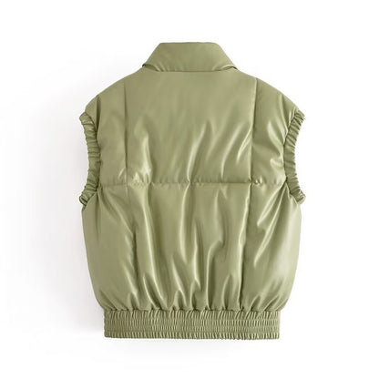 Quilted Puffer Vest | Lightweight Warmth | Polyester Blend | Casual Fall & Winter Layering