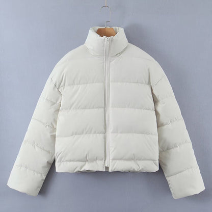 Cropped Puffer Jacket | Lightweight Warmth | Polyester Shell | Winter Essentials