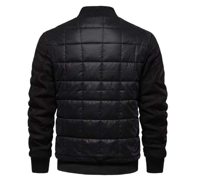 Men’s Quilted Bomber Jacket | Lightweight Insulated | Transitional Outerwear