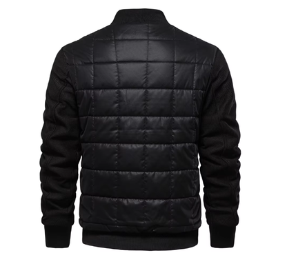 Men’s Quilted Bomber Jacket | Lightweight Insulated | Transitional Outerwear