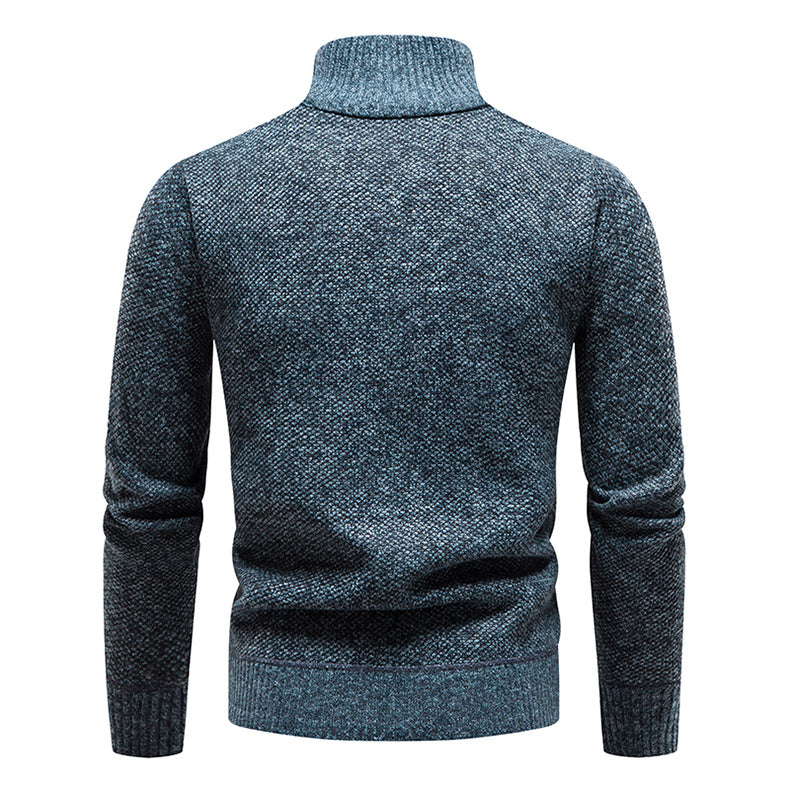 Men’s Half-Zip Sweater | Knitted Pullover with Stand Collar | Warm Casual Canada