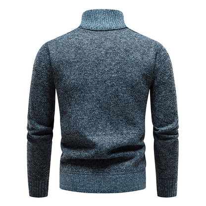 Men’s Half-Zip Sweater | Knitted Pullover with Stand Collar | Warm Casual Canada