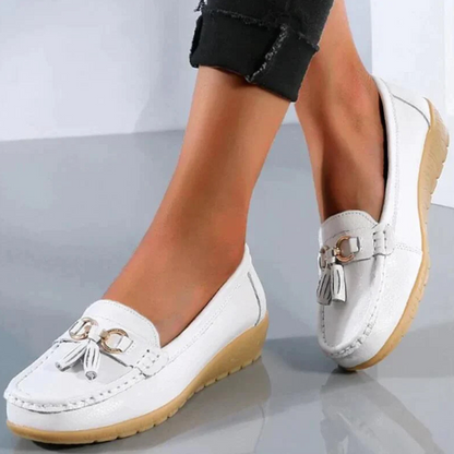 Comfort Loafers with Tassel Detail | Cushioned Walking Flats | Slip-On Everyday Shoes Canada