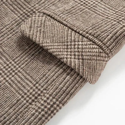 Men’s Plaid Blazer | Classic Two-Button Jacket | Tailored Smart Casual Look