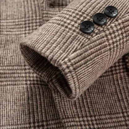 Men’s Plaid Blazer | Classic Two-Button Jacket | Tailored Smart Casual Look