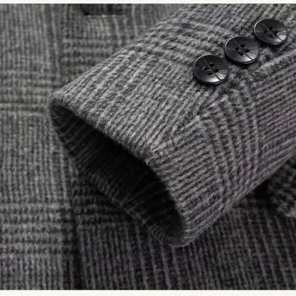 Men’s Plaid Blazer | Classic Two-Button Jacket | Tailored Smart Casual Look