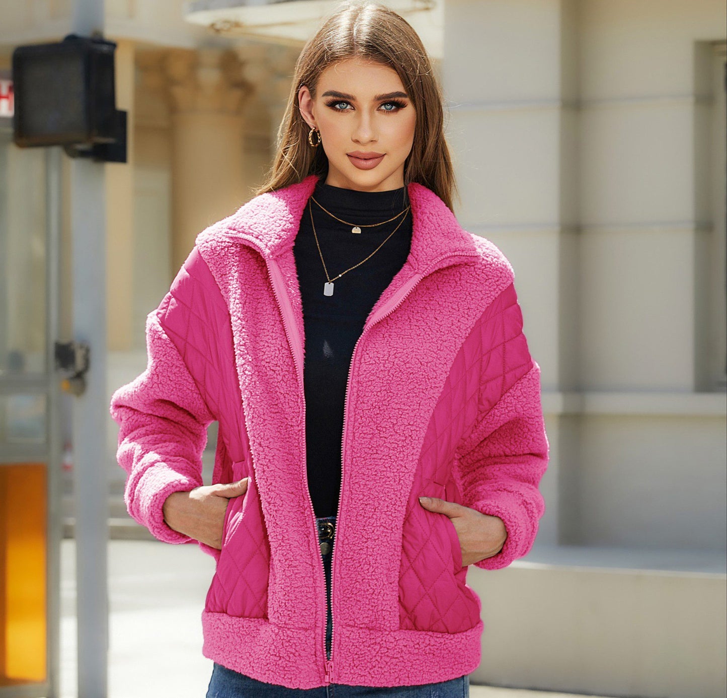 Zippered Fleece Jacket | Ultra-Soft Comfort | Cozy Sherpa Blend | Casual Winter Outerwear