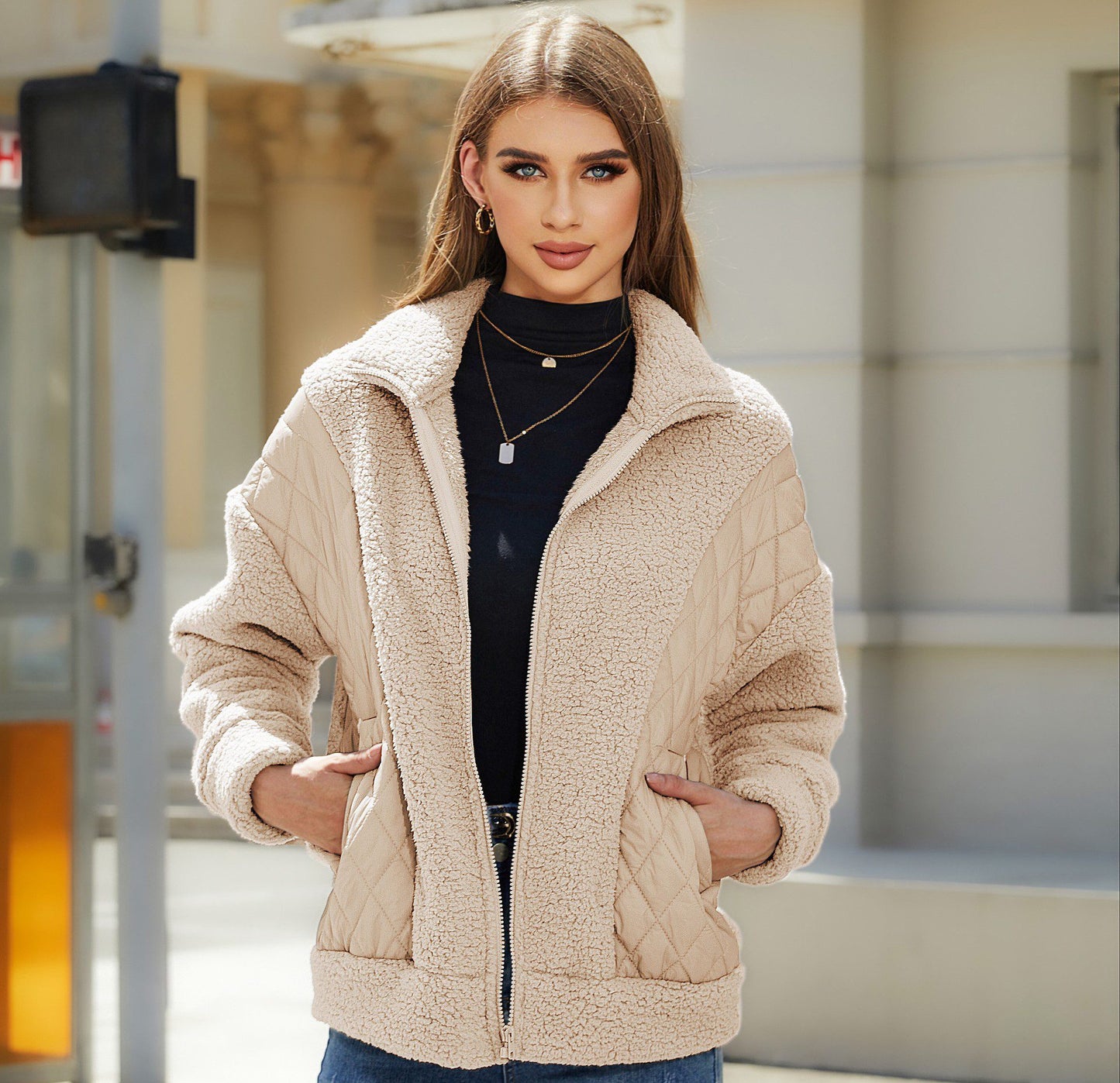 Zippered Fleece Jacket | Ultra-Soft Comfort | Cozy Sherpa Blend | Casual Winter Outerwear