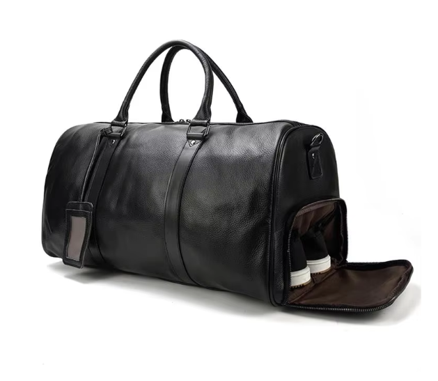 Men’s Faux Leather Duffle Bag | Travel Weekender | Large Capacity Carryall