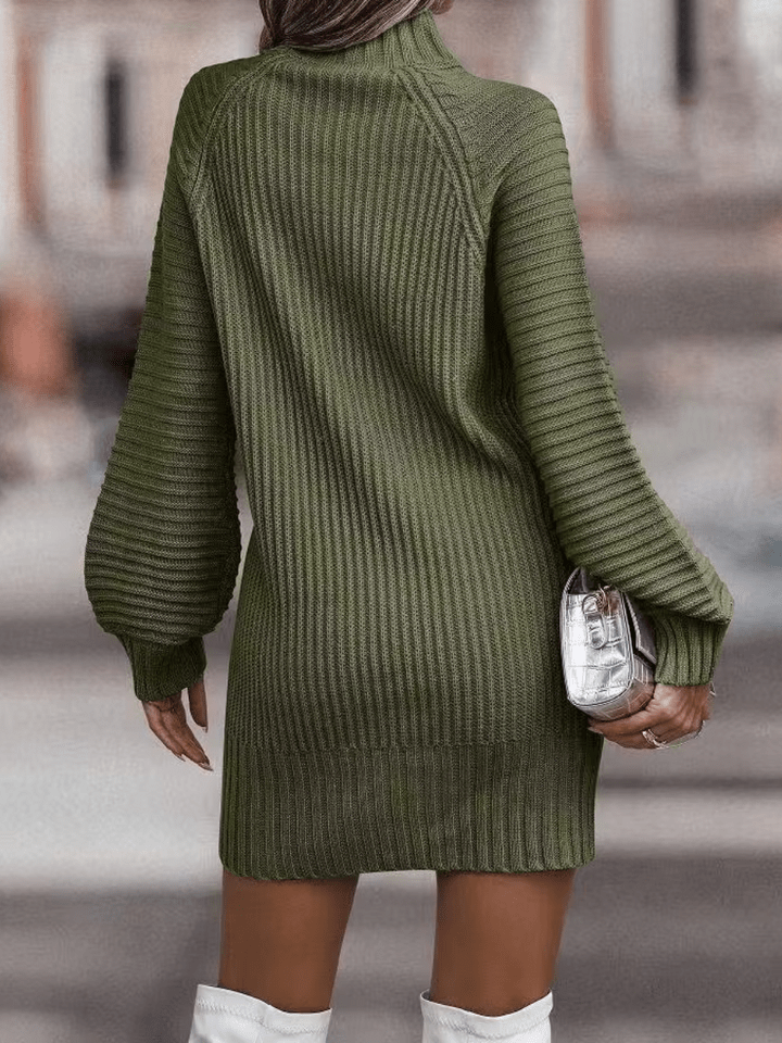 Cozy Turtleneck Sweater Dress | Chunky Knit | Versatile Style | Fall & Winter Fashion