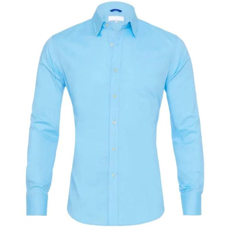Men’s Stretch Cotton Dress Shirt | Classic Fit Button-Down | Everyday Office Shirt