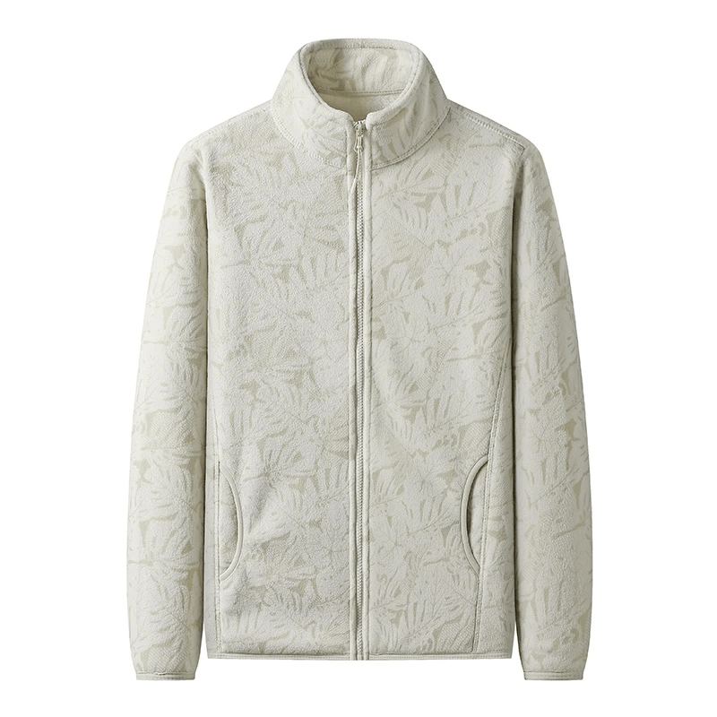 Floral Fleece Zip-Up Jacket | Soft & Warm | Stylish Design