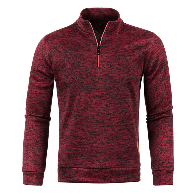 Men's Quarter-Zip Fleece Pullover | Minimalist Fit | Soft Brushed Knit