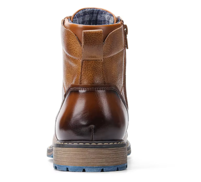 Men's Leather Ankle Boots | Classic Lace-Up Fall Footwear | Durable Casual Dress Boots Canada