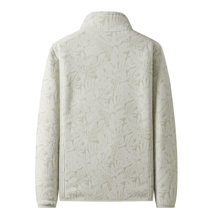 Floral Fleece Zip-Up Jacket | Soft & Warm | Stylish Design