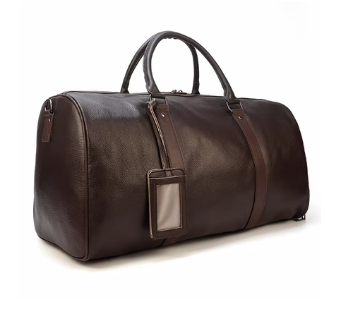 Men’s Faux Leather Duffle Bag | Travel Weekender | Large Capacity Carryall