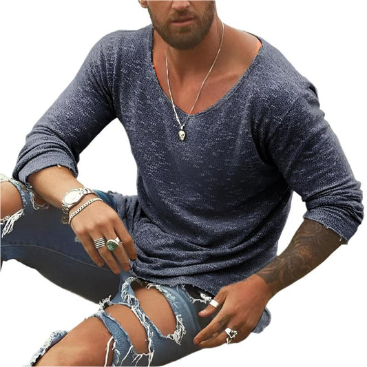 Men’s Lightweight Knit Shirt | Long Sleeve | Casual Layering Top