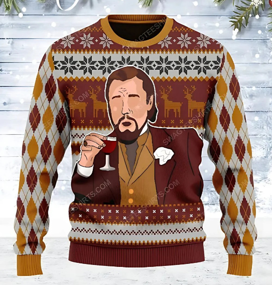 Funny Holiday Sweater | Printed Knit Pullover | Winter Party Novelty Top